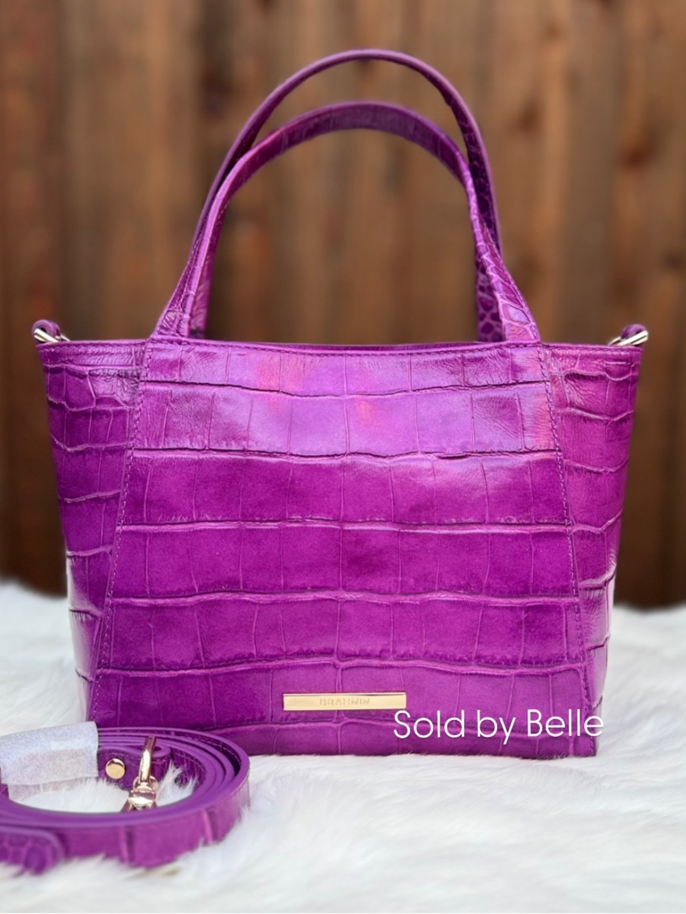 NWT Brahmin Small Mona Purple Blush Alba
